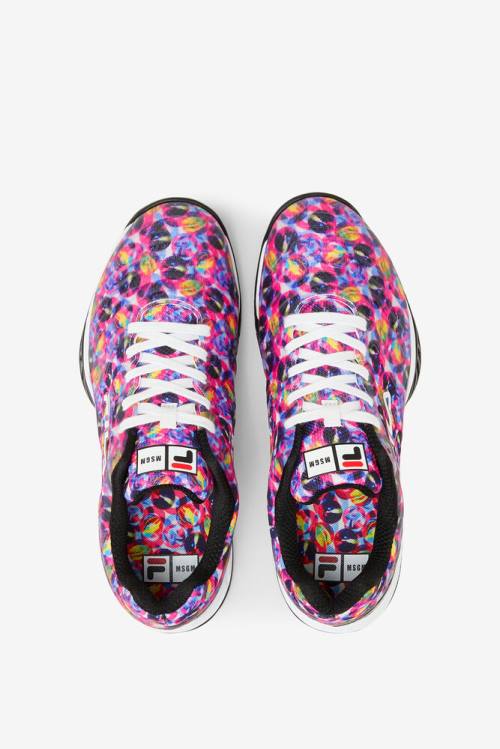 Fila Msgm X Axilus 2 Energized Miesten Tenniskengät Valkoinen Pinkki Monivärinen | Fila146DU