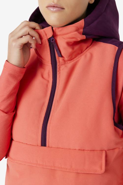 Fila Nevaeh Half Zip Vest Naisten Takki Punainen | Fila841QL