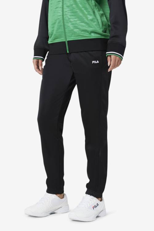 Fila Nigeria Track Miesten Housut Mustat Valkoinen | Fila374VQ