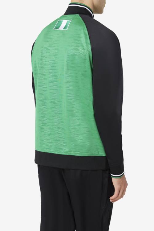 Fila Nigeria Track Miesten Takki Mustat Valkoinen | Fila945BM