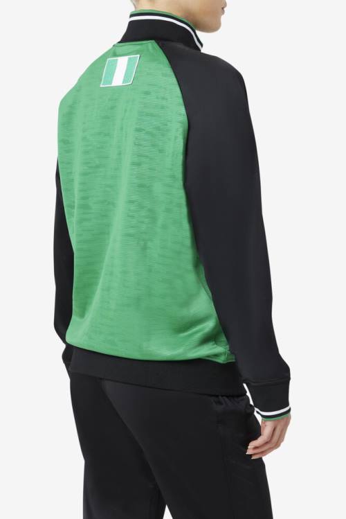 Fila Nigeria Track Miesten Takki Mustat Valkoinen | Fila945BM