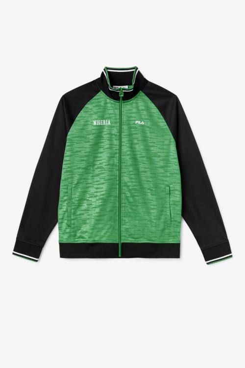 Fila Nigeria Track Miesten Takki Mustat Valkoinen | Fila945BM