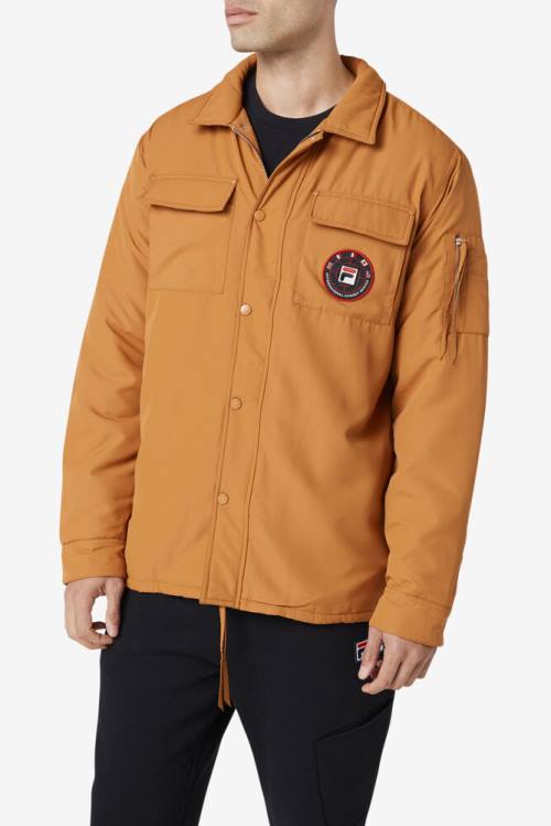 Fila Nile Shacket Miesten Takki Keltainen | Fila061UD