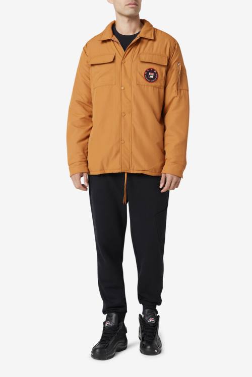 Fila Nile Shacket Miesten Takki Keltainen | Fila061UD