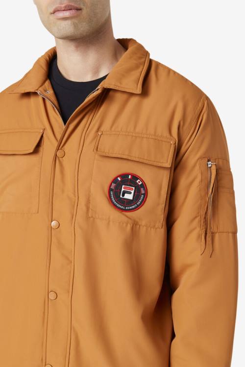 Fila Nile Shacket Miesten Takki Keltainen | Fila061UD