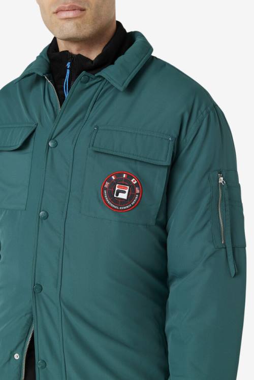 Fila Nile Shacket Miesten Takki Valkoinen | Fila865SQ