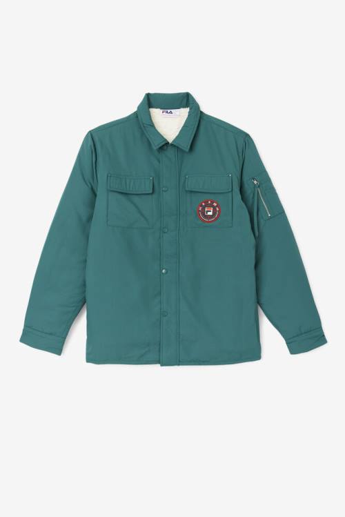 Fila Nile Shacket Miesten Takki Valkoinen | Fila865SQ