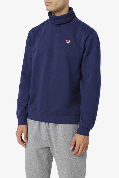 Fila Noah Fleece Turtleneck Miesten Puserot Laivastonsininen | Fila589TI
