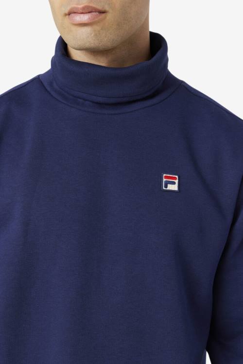 Fila Noah Fleece Turtleneck Miesten Puserot Laivastonsininen | Fila589TI