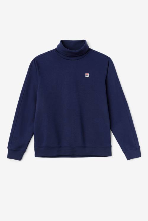 Fila Noah Fleece Turtleneck Miesten Puserot Laivastonsininen | Fila589TI