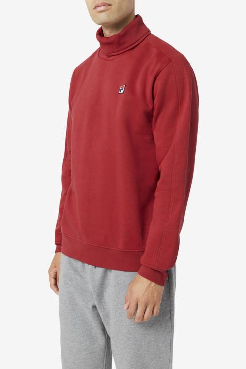 Fila Noah Fleece Turtleneck Miesten Puserot Punainen | Fila593PB