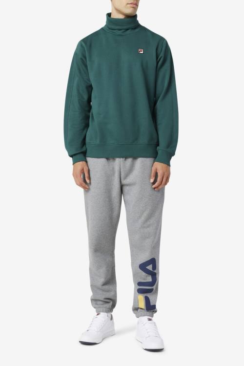 Fila Noah Fleece Turtleneck Miesten Puserot Oliivinvihreä | Fila642ZC