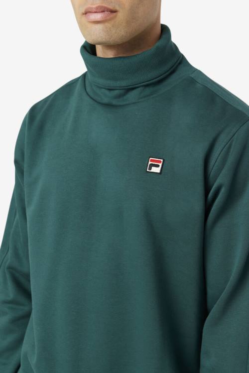 Fila Noah Fleece Turtleneck Miesten Puserot Oliivinvihreä | Fila642ZC