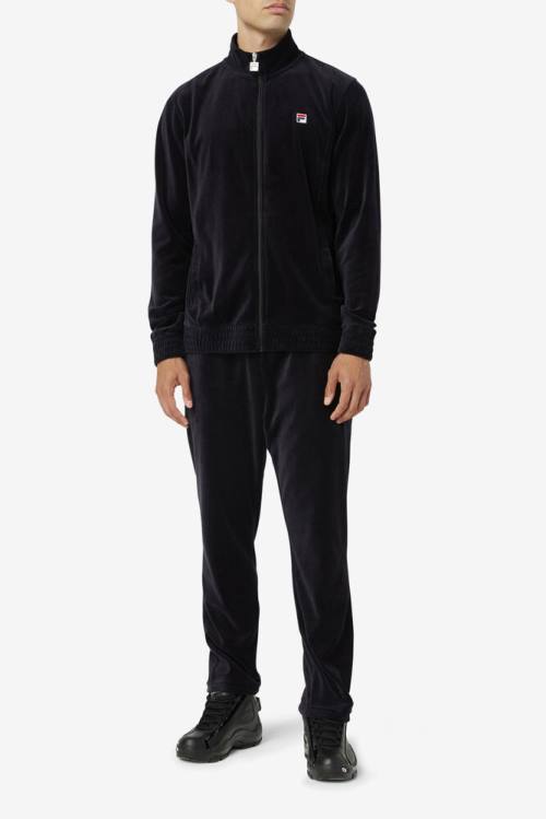 Fila O-fit Velour Miesten Housut Mustat | Fila402NY