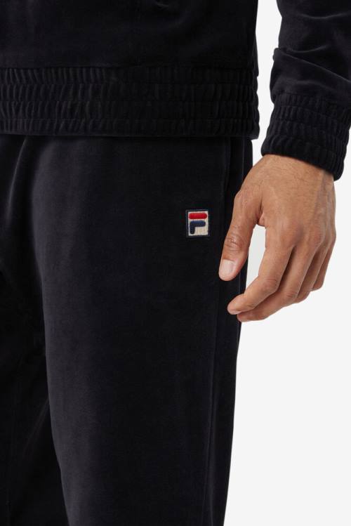 Fila O-fit Velour Miesten Housut Mustat | Fila402NY