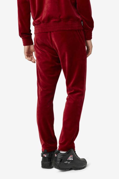 Fila O-fit Velour Miesten Housut Punainen | Fila749ZG