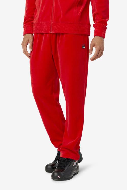 Fila O-fit Velour Miesten Housut Punainen | Fila835NA