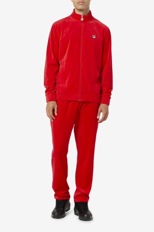 Fila O-fit Velour Miesten Housut Punainen | Fila835NA