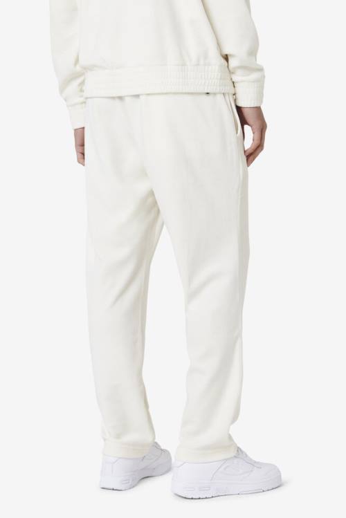 Fila O-fit Velour Miesten Housut Valkoinen | Fila627JM