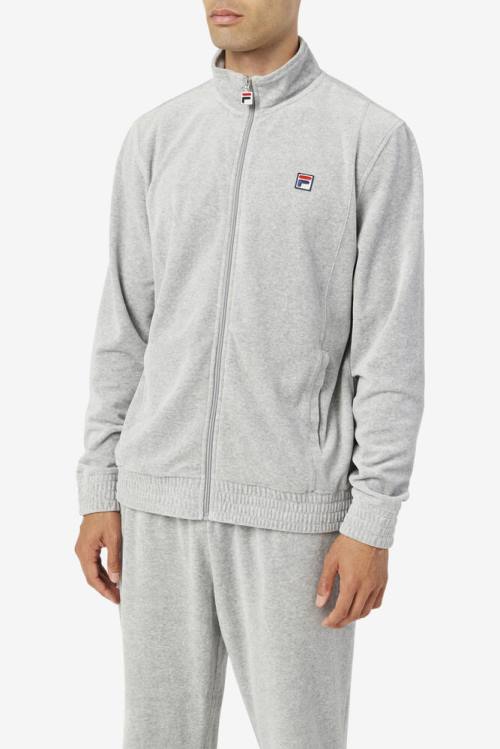 Fila O-fit Velour Miesten Takki Harmaat | Fila035EG