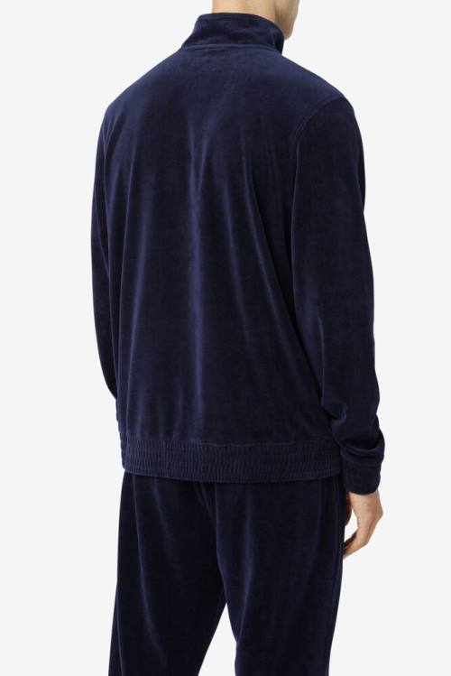 Fila O-fit Velour Miesten Takki Laivastonsininen | Fila573WF