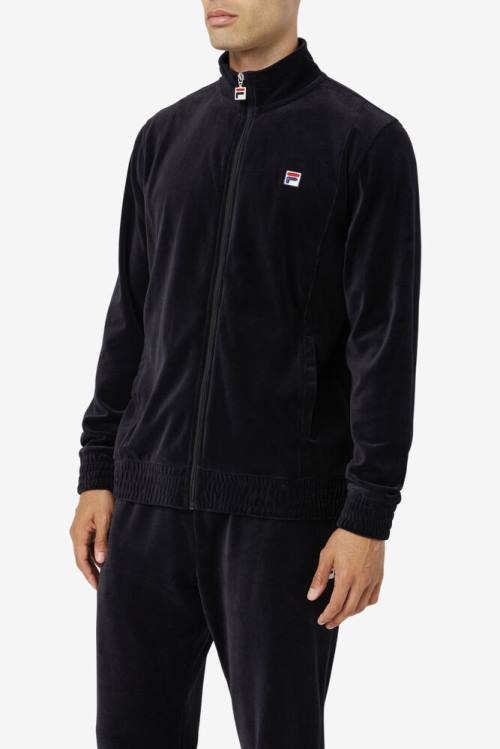 Fila O-fit Velour Miesten Takki Mustat | Fila752HL