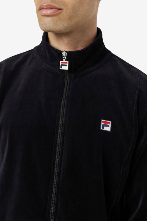 Fila O-fit Velour Miesten Takki Mustat | Fila752HL