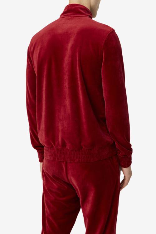 Fila O-fit Velour Miesten Takki Punainen | Fila076TJ