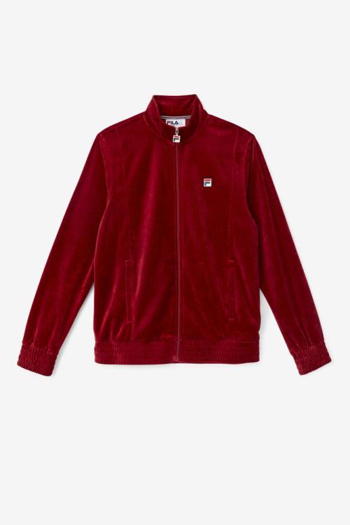 Fila O-fit Velour Miesten Takki Punainen | Fila076TJ