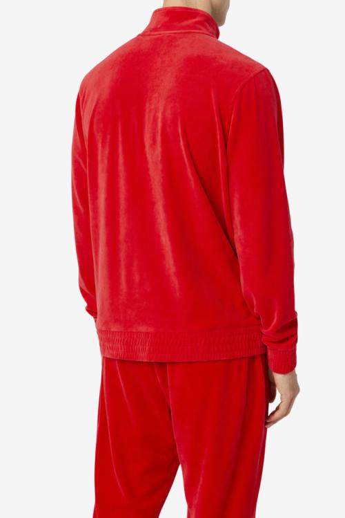 Fila O-fit Velour Miesten Takki Punainen | Fila680UF