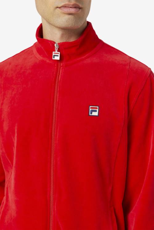 Fila O-fit Velour Miesten Takki Punainen | Fila680UF