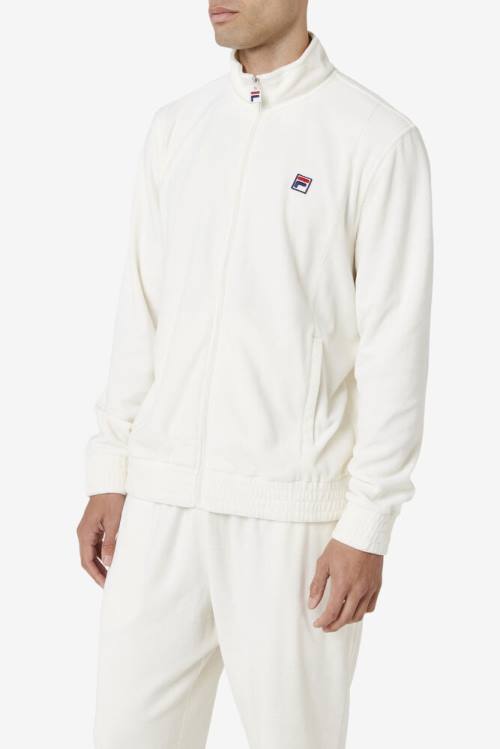 Fila O-fit Velour Miesten Takki Valkoinen | Fila309AN