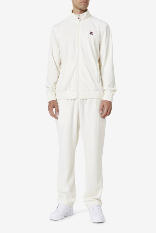Fila O-fit Velour Miesten Takki Valkoinen | Fila309AN