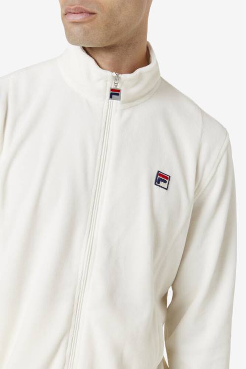Fila O-fit Velour Miesten Takki Valkoinen | Fila309AN