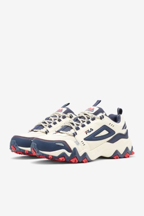 Fila Oakmont TR Miesten Tennarit Valkoinen Laivastonsininen Punainen | Fila638VR
