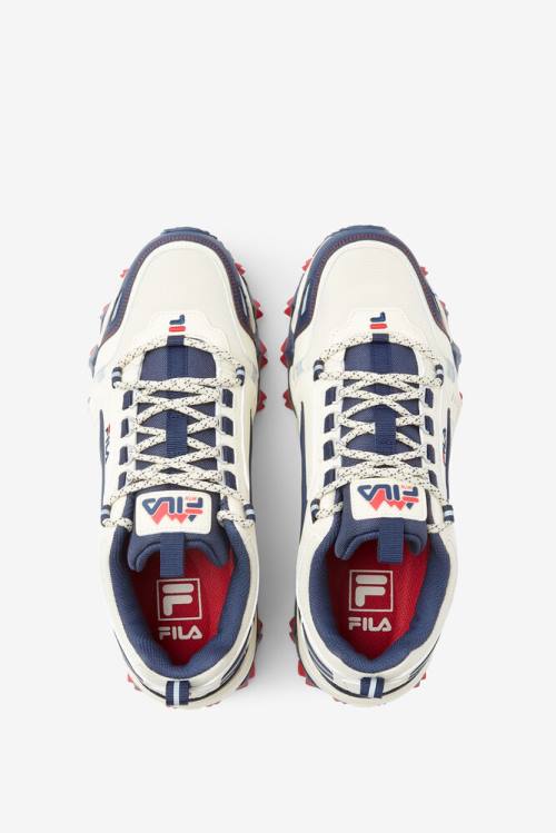 Fila Oakmont TR Miesten Tennarit Valkoinen Laivastonsininen Punainen | Fila638VR