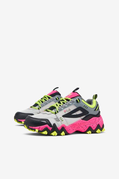 Fila Oakmont TR Naisten Tennarit Harmaat Mustat Pinkki | Fila567RH