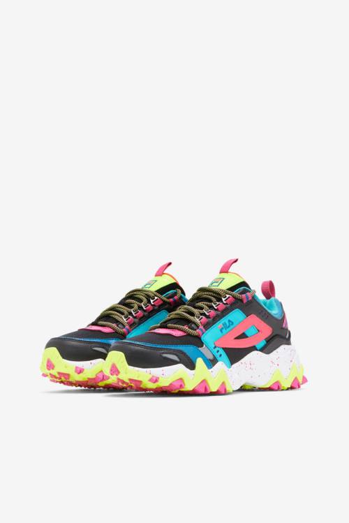 Fila Oakmont TR Naisten Tennarit Mustat Pinkki Keltainen | Fila572UQ