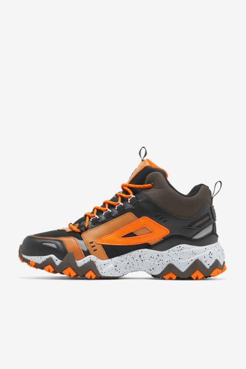 Fila Oakmont Tr Mid Miesten Saappaat Mustat Ruskea Oranssi | Fila210SY