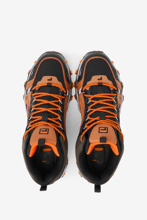 Fila Oakmont Tr Mid Miesten Saappaat Mustat Ruskea Oranssi | Fila210SY