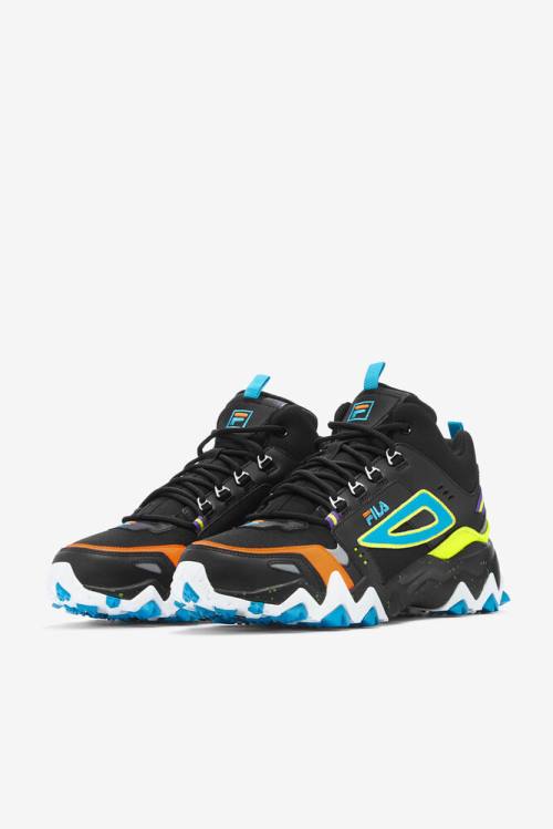 Fila Oakmont Tr Mid Miesten Saappaat Mustat Keltainen Oranssi | Fila295LQ