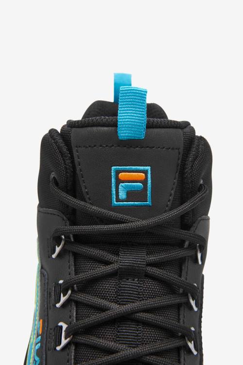 Fila Oakmont Tr Mid Miesten Saappaat Mustat Keltainen Oranssi | Fila295LQ