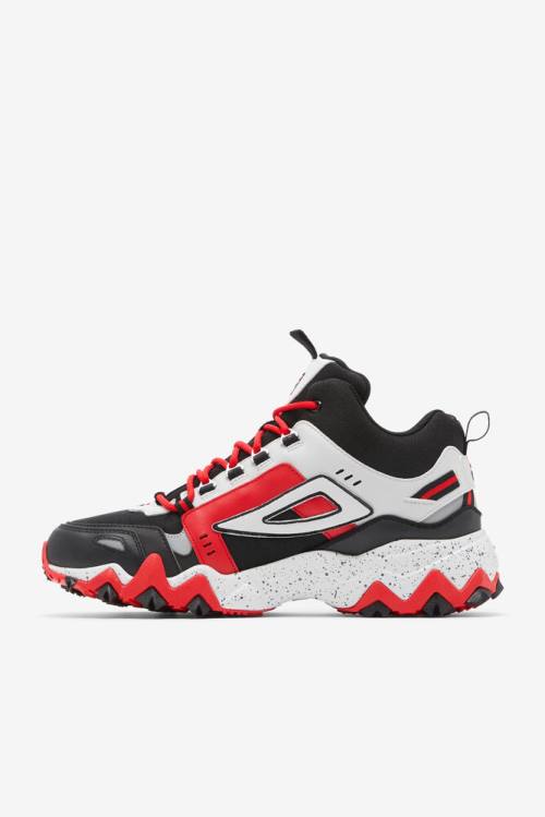 Fila Oakmont Tr Mid Miesten Saappaat Mustat Harmaat Punainen | Fila612UD