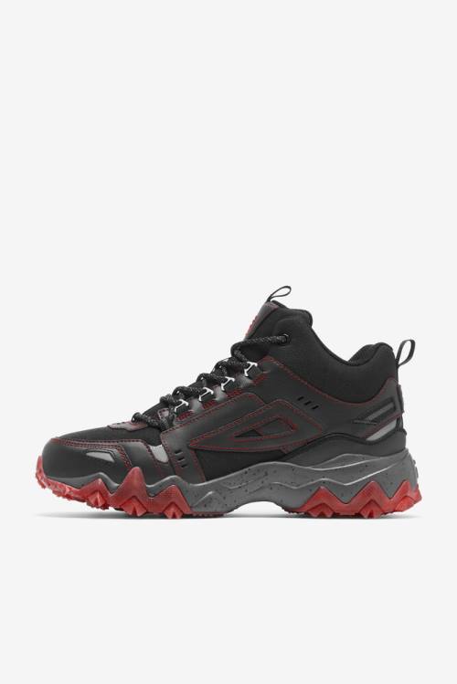 Fila Oakmont Tr Mid Miesten Saappaat Mustat Punainen | Fila763SU