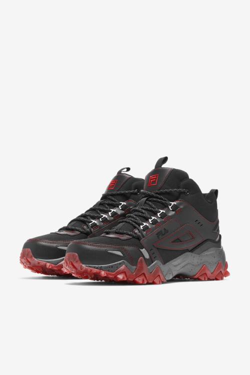 Fila Oakmont Tr Mid Miesten Saappaat Mustat Punainen | Fila763SU