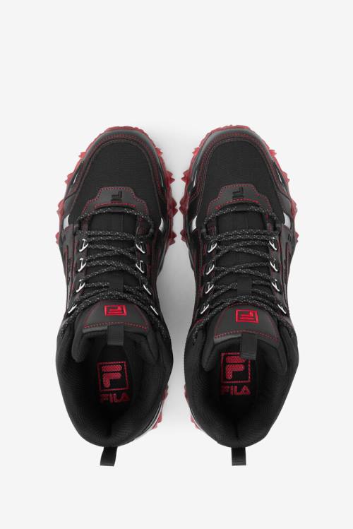 Fila Oakmont Tr Mid Miesten Saappaat Mustat Punainen | Fila763SU
