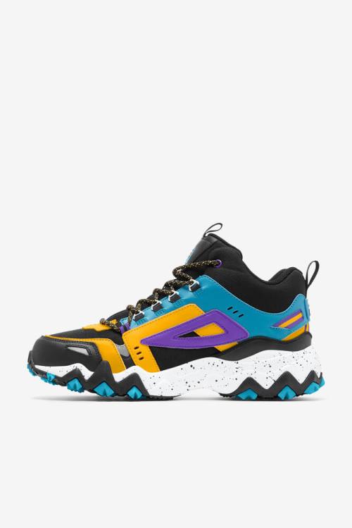 Fila Oakmont Tr Mid Miesten Saappaat Mustat Kultaiset Sininen | Fila936OU