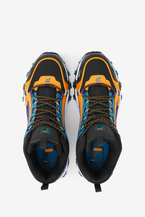 Fila Oakmont Tr Mid Miesten Saappaat Mustat Kultaiset Sininen | Fila936OU