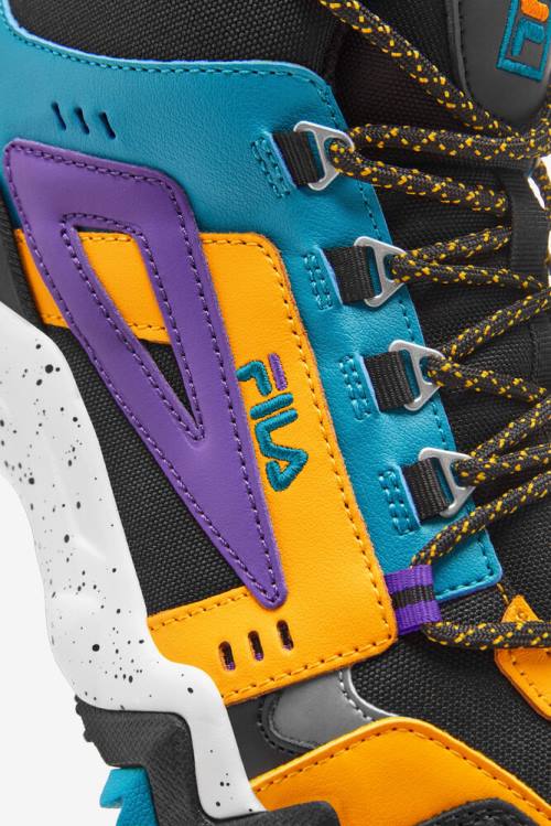 Fila Oakmont Tr Mid Miesten Saappaat Mustat Kultaiset Sininen | Fila936OU