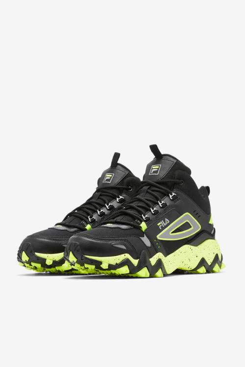 Fila Oakmont Tr Mid Miesten Saappaat Mustat Keltainen | Fila962HI